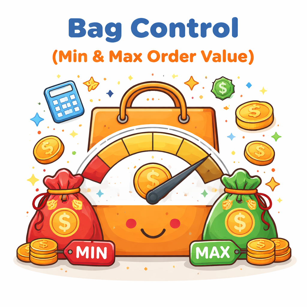 Bag Control (Min & Max Order Value)